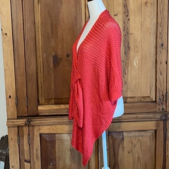 H.P 🧚‍♂️CORAL ONE SIZE KNITTED CARDIGAN/ WRAP/ KIMONO - Picture 12 of 16